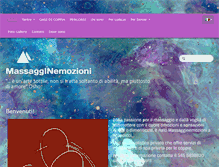 Tablet Screenshot of massagginemozioni.com